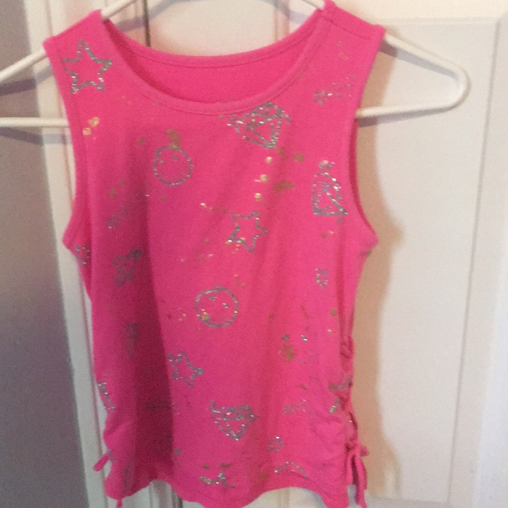 Justice pink tank/tee